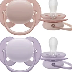 Philips Avent ultra soft sut - Pakke med 2 - 0-6m girl