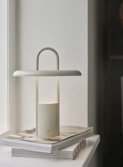 Pier LED lampa, portable H 25 cm sand