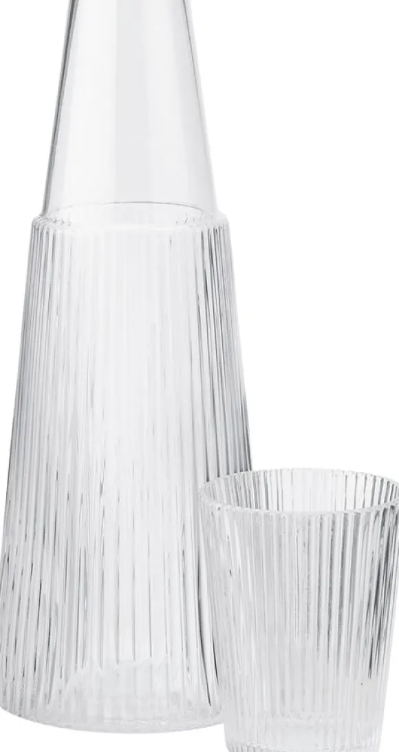 Pilastro karaff med dricksglas 1 l. clear