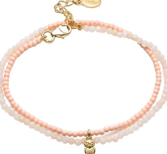 Pink Opal Wisdom Wrap Bead Bracelet