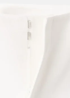 Plain short tab-top curtains