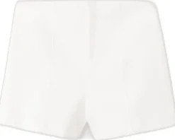 Plain short tab-top curtains