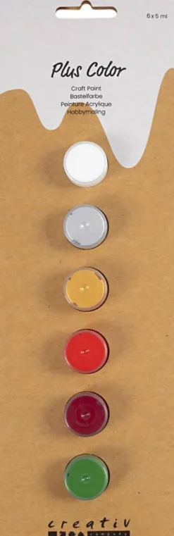 Plus Color Hobbymaling, 6x5ml.