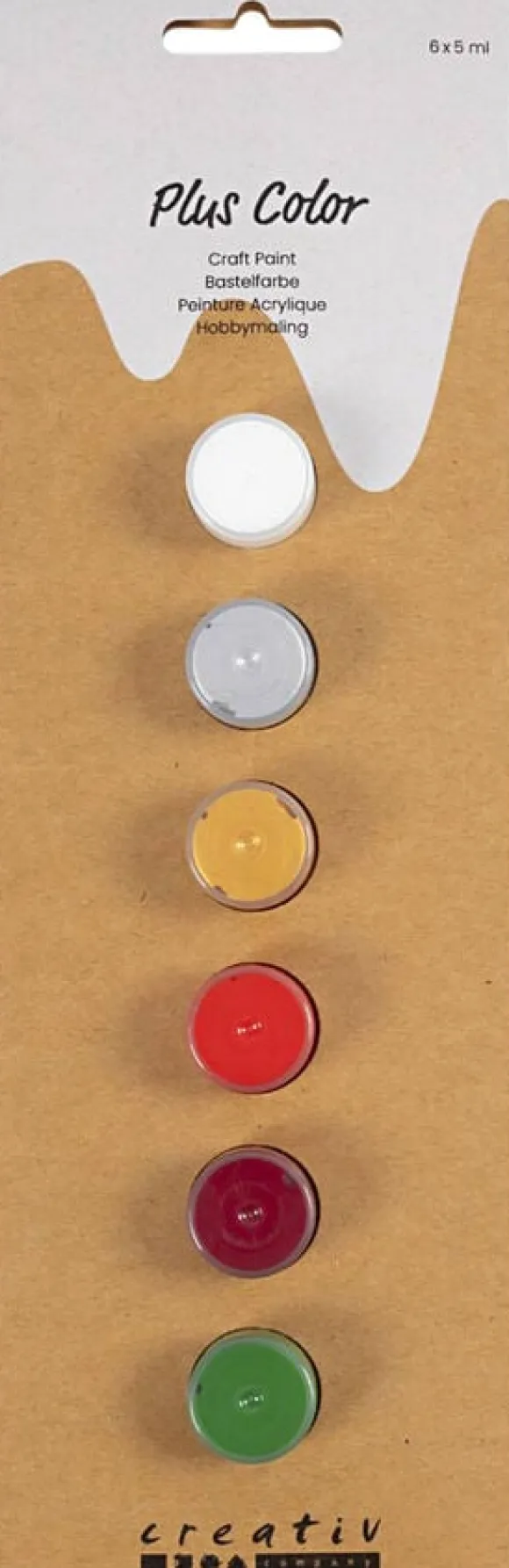 Plus Color Hobbymaling, 6x5ml.