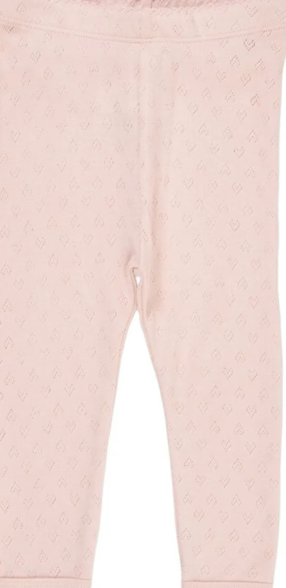 POINTELLE HEART LEGGINGS