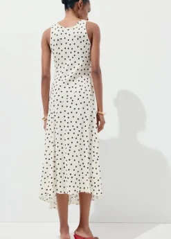 Polka dot midi dress