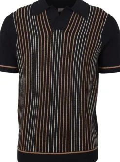 Polo Shirt Knitted Stripe Hemp / Supima Cotton