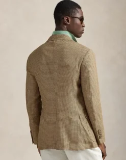 Polo Tailored Fit Plaid Twill Sport Coat