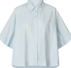 Poplin curved hem shirt - Berte