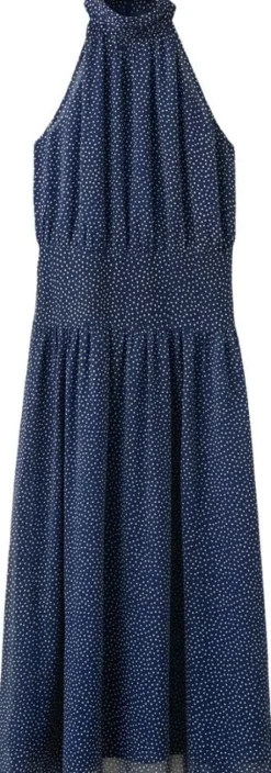 Printed halter-neck dress