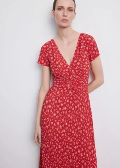 Printed midi-dress