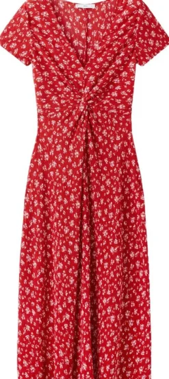 Printed midi-dress