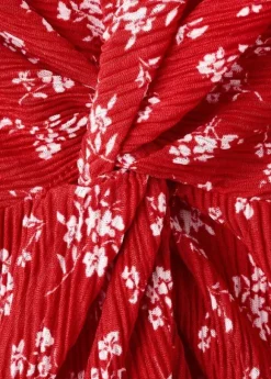 Printed midi-dress