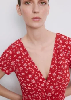 Printed midi-dress