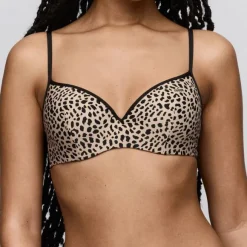 Pryce padded plunge bikini top