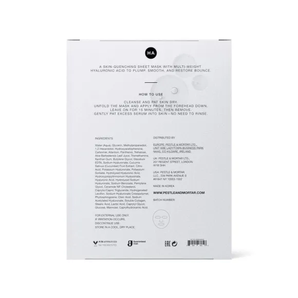 Pure Hyaluronic Sheet Mask 3 pcs