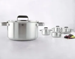 Pure Kastrull & stekpanna set, 5-st, 18/10 Rostfritt stål