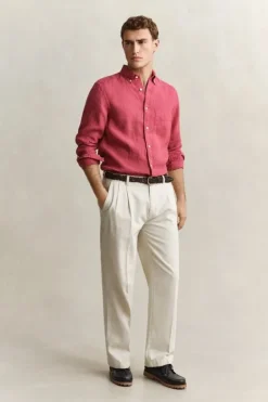 REG GMNT DYED LINEN SHIRT