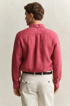 REG GMNT DYED LINEN SHIRT