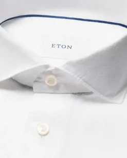 Regular Fit White Solid Short Sleeve Linen Shirt