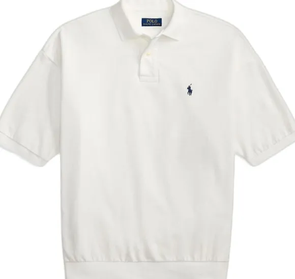 Relaxed Fit Mesh Polo Shirt