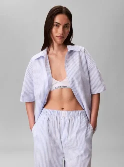 RELAXED POPLIN SS SHIRT