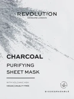 Revolution Skincare Biodegradable Purifying Charcoal Sheet M