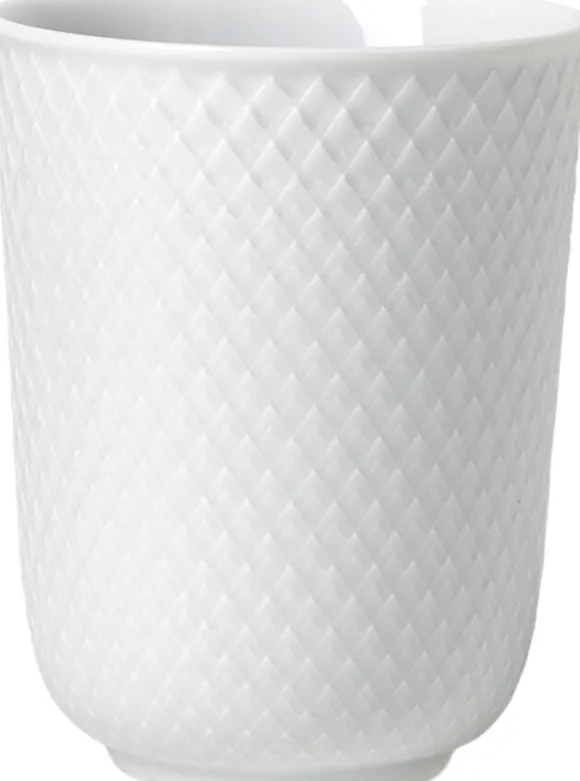 Rhombe Krus 33 cl hvid porcelæn