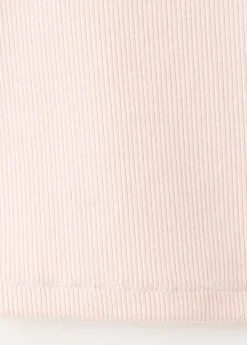 Ribbed cotton-blend top