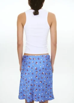 Ribbed semi-transparent top