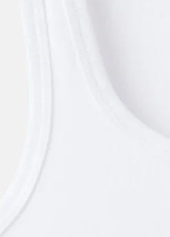 Ribbed semi-transparent top