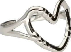 Ring heart open