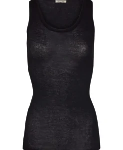 Round collar tank top