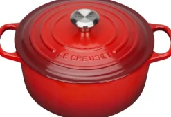 Rund støbejernsgryde 5,3L Cerise