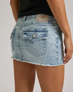 SADIE MINI DENIM SKIRT FLAP