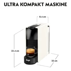 Sage SEC 220 WHT Nespresso Essenza Mini Capsule machine White