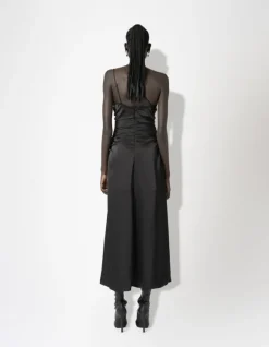 Satin Asymmetric Slip Dress
