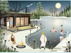 SAUNA BY THE LAKE - puslespil med 1000 brikker
