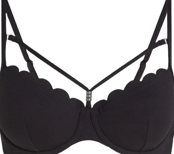 Scallop Padded Underwired Bikini Top