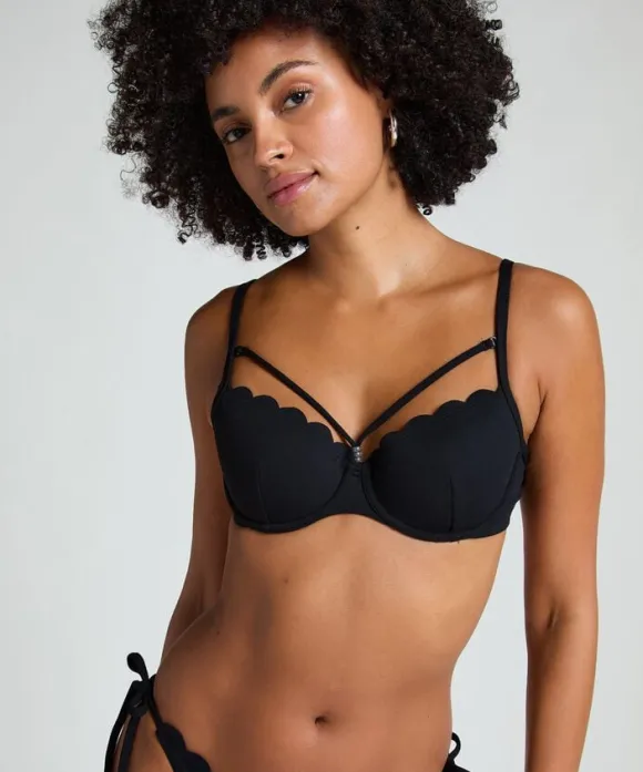 Scallop Padded Underwired Bikini Top