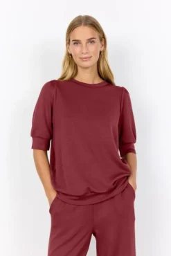 SC-BANU 83 Bluse Mørk rød