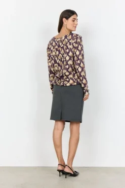 SC-FELICITY AOP 525 Bluse Lilla