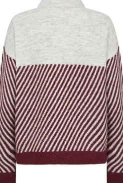 SC-NESSIE STRIPE 71 Pullover Bordeaux