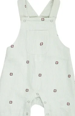 Seersucker stripe overalls baby