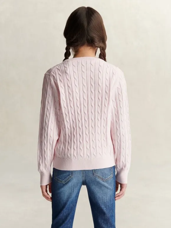 Shield Cable Knit Cardigan