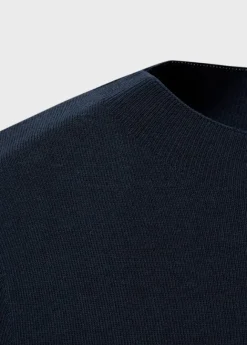 SHORT SLEEVED COTTEN BLEND SWEATER. -- CAMEL