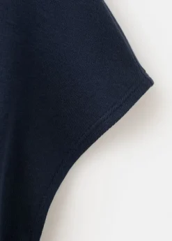 Short-sleeved cotton-blend t-shirt