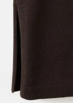 Side gathered knitted top