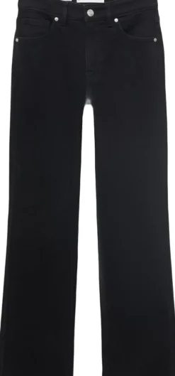Sienna flared cotton cropped jeans