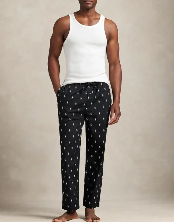 Signature Pony Cotton Pajama Pant